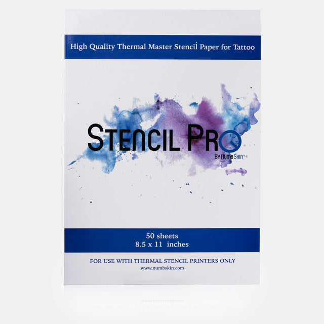 Stencil Pro by NumbSkin® Thermal Stencil Paper for Tattoos 50 Sheets 8.5" x 11"