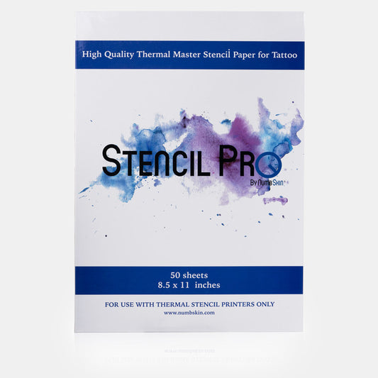 Stencil Pro by NumbSkin® Thermal Stencil Paper for Tattoos 50 Sheets 8.5" x 11"